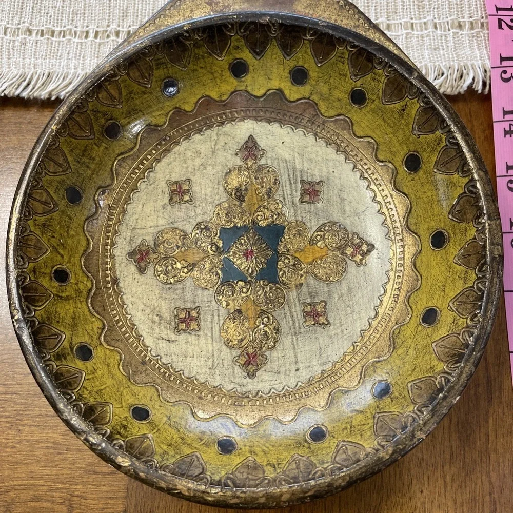 VTG‎ Florentine Gilt Decorative Wooden Laddle 1950-1960